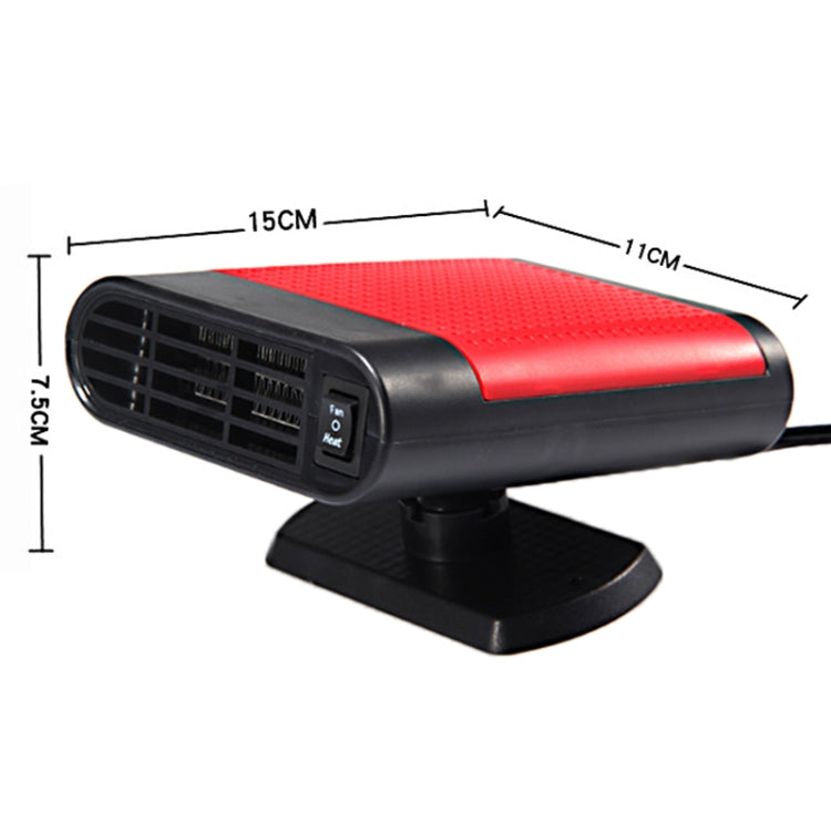 Car Heater Hot Cool Fan Windscreen Window Demister Defroster DC 12V, Purification Version (Red) - Heating & Fans by buy2fix | Online Shopping UK | buy2fix