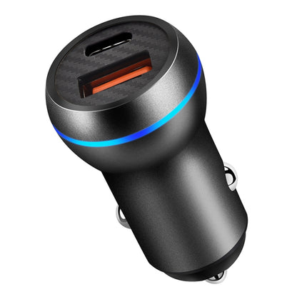 ACC-581 PD 20W + QC3.0 Type-C / USB-C + USB Fast Charging Car Charger (Black) - In Car by buy2fix | Online Shopping UK | buy2fix