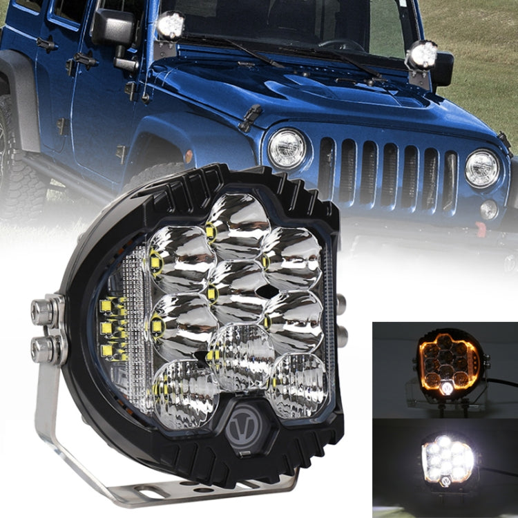 5 inch DC12V-24V 5000LM 6500K 50W Car LED Headlight for Jeep Wrangler / Harley - In Car by buy2fix | Online Shopping UK | buy2fix