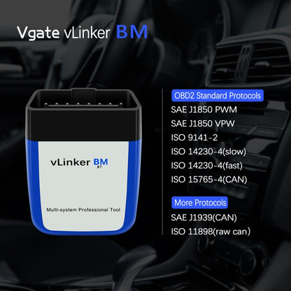 VLINKER BM V2.2 Bluetooth 3.0 Car OBD Fault Diagnosis Detector - In Car by buy2fix | Online Shopping UK | buy2fix