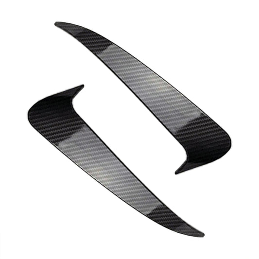 Car Rear Bumper Air Outlet Wind Knife Blade Decoration Sticker Strip for Mercedes-Benz C Class W205 (Carbon Fiber Black) - In Car by buy2fix | Online Shopping UK | buy2fix