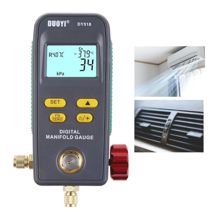 DUOYI DY518 Car Air Conditioning Repair Electronic Refrigerant Meter Air Conditioning Fluoride Meter - Electronic Test by DUOYI | Online Shopping UK | buy2fix