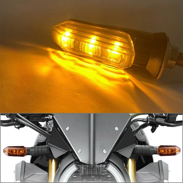 4 PCS MK-200 3LED Highlight Motorcycle Turn Signal Light (Yellow) - In Car by buy2fix | Online Shopping UK | buy2fix