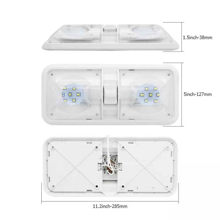 12V 48LEDs RV Camper Boat Ceiling Dome Light Spotlight - In Car by buy2fix | Online Shopping UK | buy2fix