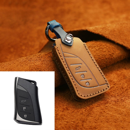For Lexus New Style Car Cowhide Leather Key Protective Cover Key Case (Brown) -  by buy2fix | Online Shopping UK | buy2fix