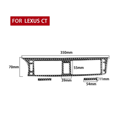 Car Carbon Fiber Central Control Air Outlet Decorative Sticker for Lexus CT 2011-2017, Left Drive - In Car by buy2fix | Online Shopping UK | buy2fix