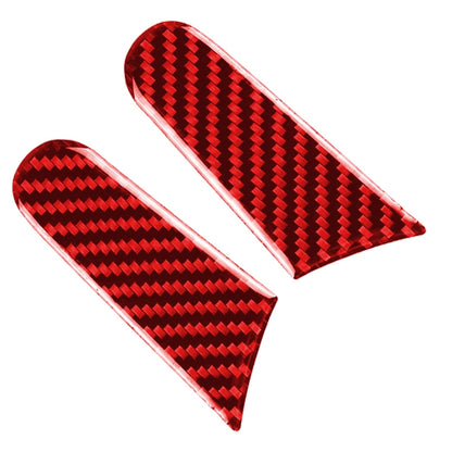 Car Carbon Fiber Rearview Mirror Decorative Sticker for Porsche Macan 2014-2021, Left and Right Drive Universal (Red) - In Car by buy2fix | Online Shopping UK | buy2fix