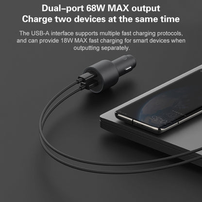 Original Xiaomi CC07ZM 100W Dual Ports USB + USB-C / Type-C Car Charger Fast Charging Version 1A1C - In Car by Xiaomi | Online Shopping UK | buy2fix