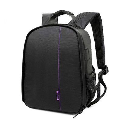 INDEPMAN DL-B012 Portable Outdoor Sports Backpack Camera Bag for GoPro, SJCAM, Nikon, Canon, Xiaomi Xiaoyi YI, Size: 27.5 * 12.5 * 34 cm(Purple) - Backpack by INDEPMAN | Online Shopping UK | buy2fix