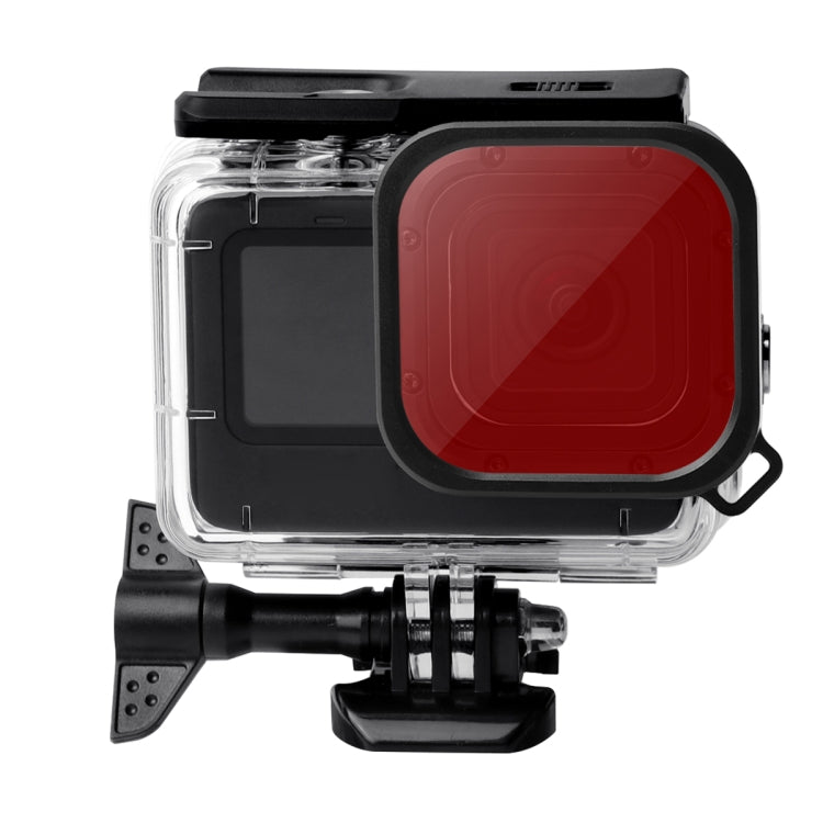 Waterproof Case + Touch Back Cover + Color Lens Filter for GoPro HERO10 Black / HERO9 Black (Pink) - DJI & GoPro Accessories by buy2fix | Online Shopping UK | buy2fix