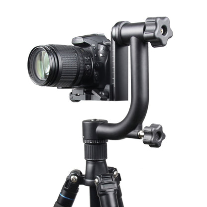 YELANGU Horizontal 360 Degree Gimbal Tripod Head for Home DV and SLR Cameras(Black) - Camera Accessories by YELANGU | Online Shopping UK | buy2fix