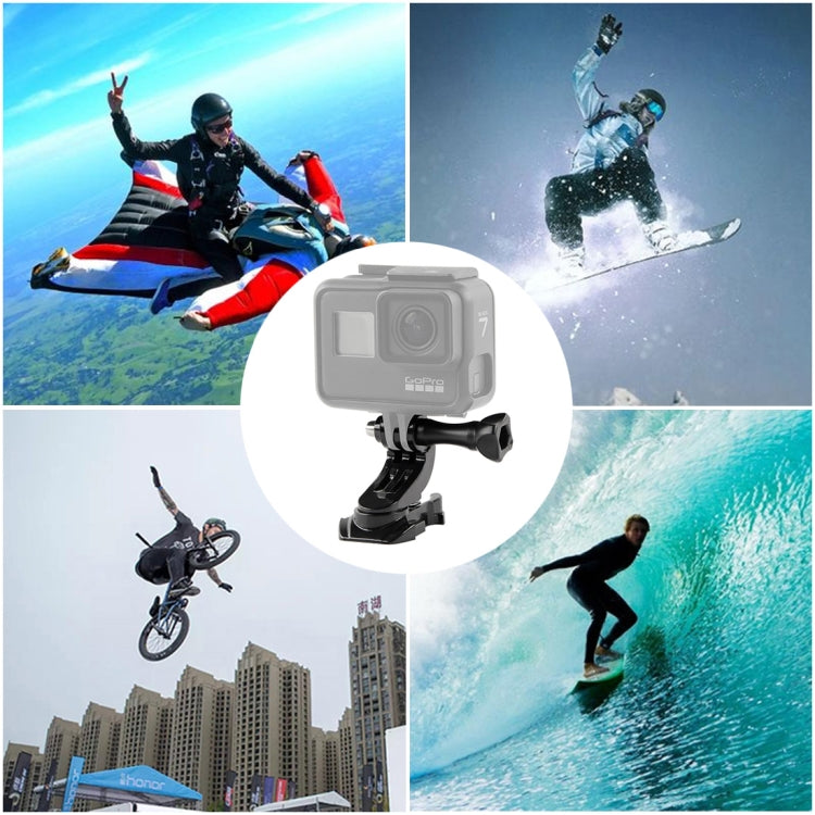 GP451 360-degree Rotating J-type Base for GoPro Hero11 Black / HERO10 Black /9 Black /8 Black /7 /6 /5 /5 Session /4 Session /4 /3+ /3 /2 /1, DJI Osmo Action and Other Action Cameras - DJI & GoPro Accessories by buy2fix | Online Shopping UK | buy2fix