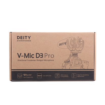 Deity V-Mic D3 Pro Directional Condenser Shotgun Microphone with Shock Mount (Black) - Consumer Electronics by Aputure | Online Shopping UK | buy2fix