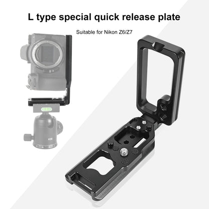 1/4 inch  Vertical Shoot Quick Release L Plate Bracket Base Holder for Nikon Z6 / Z7 - Camera Accessories by buy2fix | Online Shopping UK | buy2fix