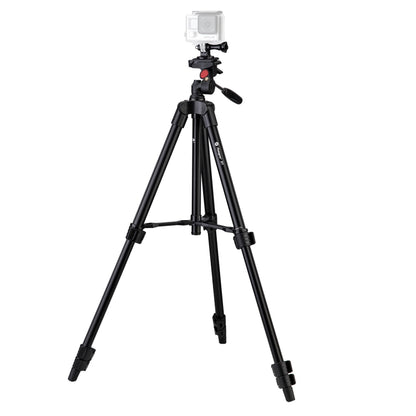 Fotopro X1 4-Section Folding Legs Tripod Mount with U-Shape Three-Dimensional Tripod Head & Phone Clamp for DSLR & Digital Camera, Adjustable Height: 39-122.5cm (Black) - Tripods by Fotopro | Online Shopping UK | buy2fix