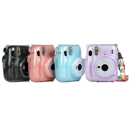 Glitter Power Crystal Case with Strap for FUJIFILM Instax mini 11 (Blue) - Camera Accessories by buy2fix | Online Shopping UK | buy2fix