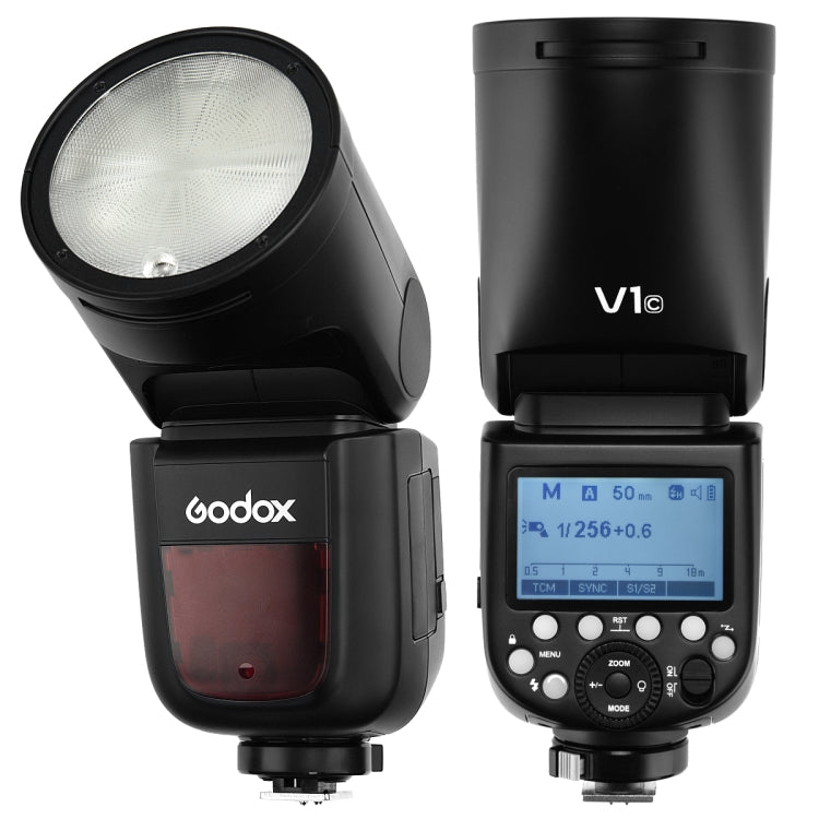 Godox V1C Round Head TTL Flash Speedlite for Canon (Black) - Camera Accessories by Godox | Online Shopping UK | buy2fix