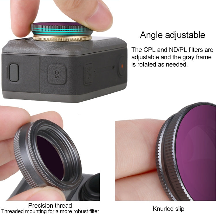 2 in 1 Sunnylife OA-FI180 Lens Red + Purple Diving Filter for DJI OSMO ACTION - DJI & GoPro Accessories by Sunnylife | Online Shopping UK | buy2fix