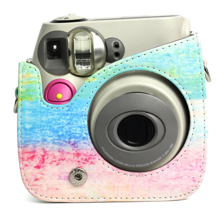 Rainbow Oil painting Pattern PU Leather Protective Camera Case Bag For FUJIFILM Instax Mini 7S / 7C Camera - Camera Accessories by buy2fix | Online Shopping UK | buy2fix