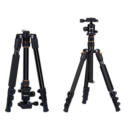 TRIOPO K2508S+B1S Adjustable Portable  Aluminum Alloy Tripod with Ball Head for SLR Camera(Gold) - Tripods by TRIOPO | Online Shopping UK | buy2fix