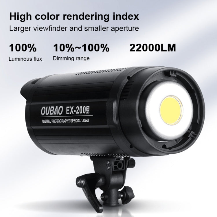 TRIOPO EX-200W Studio Flash Built-in Dissipate Heat System with EX-200III LED Single Light - Camera Accessories by TRIOPO | Online Shopping UK | buy2fix