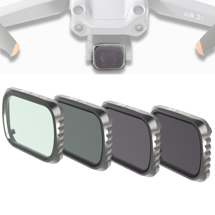 JSR KS 4 in 1 UV + CPL + ND16 + ND32 Lens Filter for DJI Air 2S, Aluminum Frame - DJI & GoPro Accessories by JSR | Online Shopping UK | buy2fix