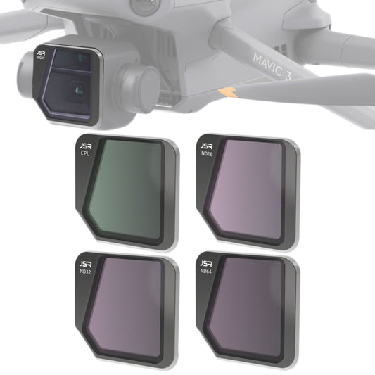 JSR Drone 4 in 1 CPL+ND16+ND32+ND64 Lens Filter for DJI Mavic 3 - DJI & GoPro Accessories by JSR | Online Shopping UK | buy2fix