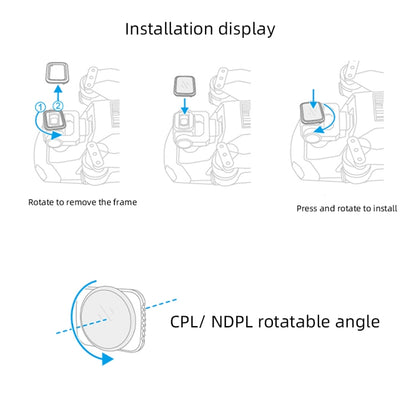 JSR Drone 4 in 1 ND8-PL+ND16-PL+ND32-PL+ND64-PL Lens Filter for DJI MAVIC Air 2 - DJI & GoPro Accessories by JSR | Online Shopping UK | buy2fix