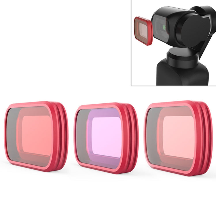 3 PCS PGYTECH P-18C-017 Profession Diving Lens Filter Suit for DJI Osmo Pocket - Lens Accessories by PGYTECH | Online Shopping UK | buy2fix