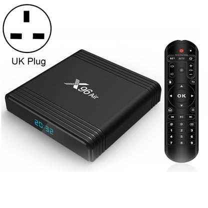 X96 Air 8K Smart TV BOX Android 9.0 Media Player with Remote Control, Quad-core Amlogic S905X3, RAM: 4GB, ROM: 64GB, Dual Band WiFi, Bluetooth, UK Plug - Consumer Electronics by buy2fix | Online Shopping UK | buy2fix