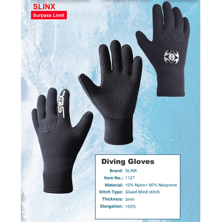 SLINX 1127 3mm Neoprene Non-slip Wear-resistant Warm Diving Gloves, Size: M - Diving Gloves by SLINX | Online Shopping UK | buy2fix