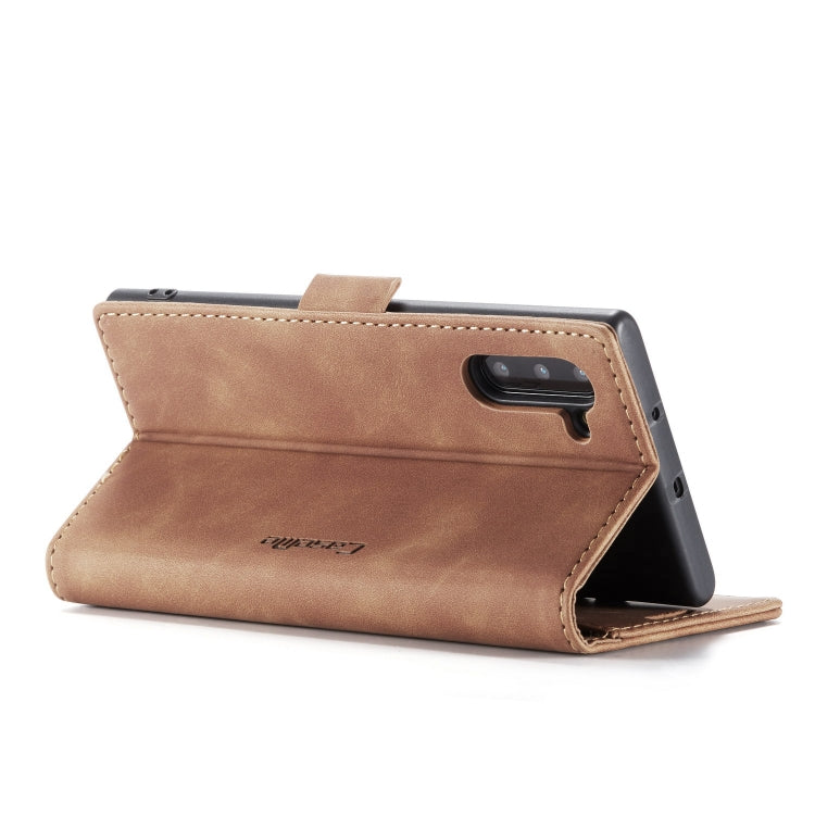 CaseMe-013 Multifunctional Horizontal Flip Leather Case with Card Slot & Holder for Galaxy Note 10(Brown) - Galaxy Phone Cases by CaseMe | Online Shopping UK | buy2fix