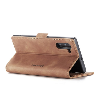 CaseMe-013 Multifunctional Horizontal Flip Leather Case with Card Slot & Holder for Galaxy Note 10(Brown) - Galaxy Phone Cases by CaseMe | Online Shopping UK | buy2fix