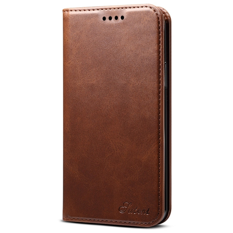 Suteni Calf Texture Horizontal Flip Leather Case with Holder & Card Slots & Wallet for iPhone 11 Pro(Brown) - iPhone 11 Pro Cases by Suteni | Online Shopping UK | buy2fix