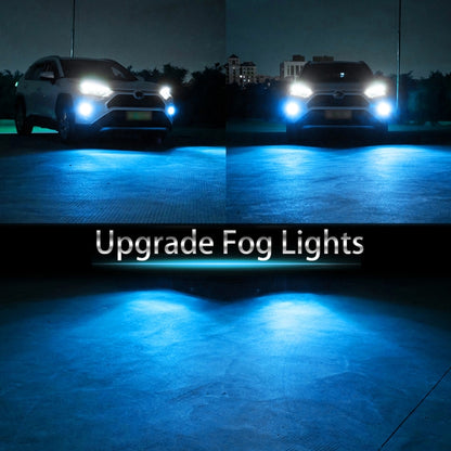 9006 2 PCS DC12-24V / 8.6W Car Fog Lights with 24LEDs SMD-3030 & Constant Current, Bag Packagin(Ice Blue Light) - In Car by buy2fix | Online Shopping UK | buy2fix