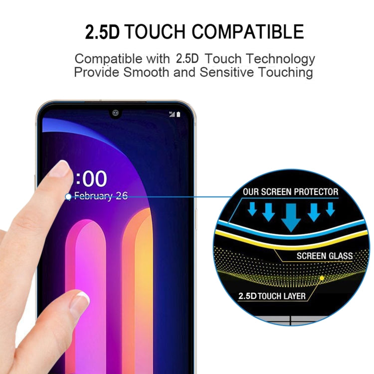 For LG V60 ThinQ 5G Full Glue Full Screen Tempered Glass Film - LG Tempered Glass by buy2fix | Online Shopping UK | buy2fix
