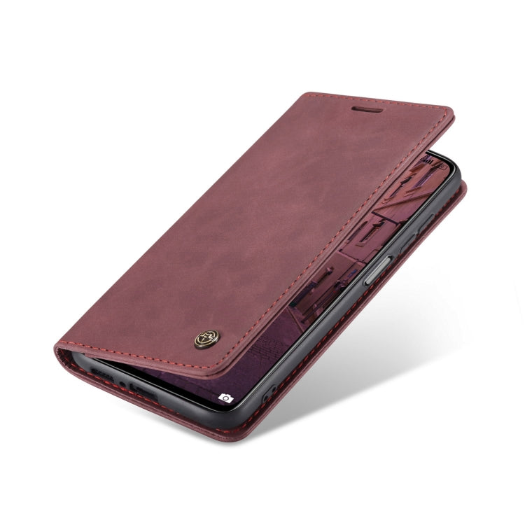 For Xiaomi Mi 10T 5G / 10T Pro 5G CaseMe-013 Multifunctional Retro Frosted Horizontal Flip Leather Case with Card Slot & Holder & Wallet(Wine Red) - Xiaomi Cases by CaseMe | Online Shopping UK | buy2fix