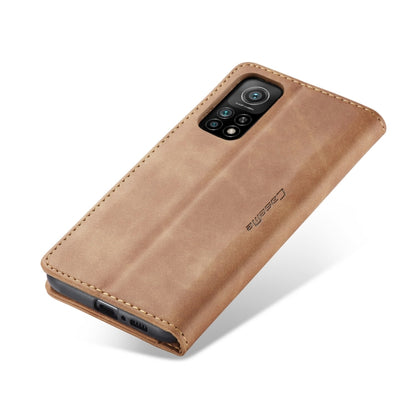 For Xiaomi Mi 10T 5G / 10T Pro 5G CaseMe-013 Multifunctional Retro Frosted Horizontal Flip Leather Case with Card Slot & Holder & Wallet(Brown) - Xiaomi Cases by CaseMe | Online Shopping UK | buy2fix