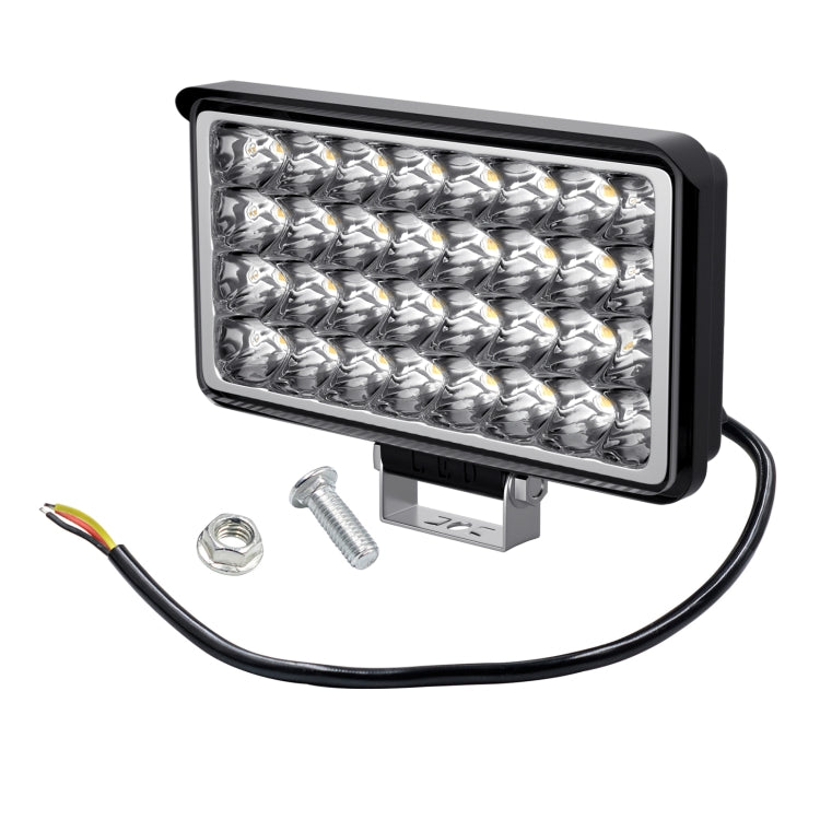 WUPP CS-1242A1 Car 4 inch Square 32LEDs Highlight Work Light Modified Front Bumper Lamp Spotlight - Work Lights by WUPP | Online Shopping UK | buy2fix