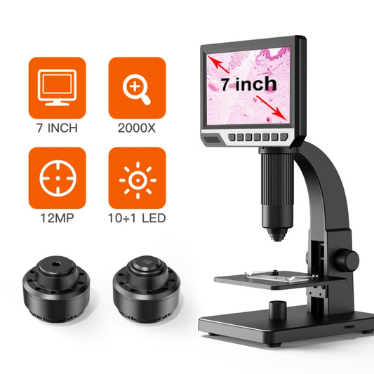 inskam315 7 inch IPS Screen 2000X 12MP HD Digital Microscope - Consumer Electronics by buy2fix | Online Shopping UK | buy2fix