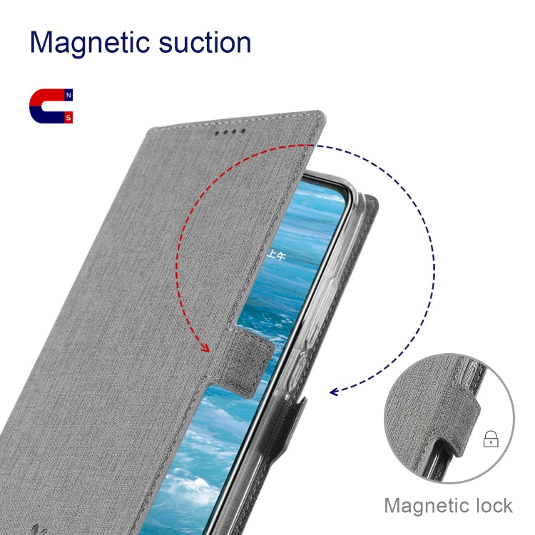 For Samsung Galaxy A02 / M02 ViLi K Series Shockproof TPU + PU Leather Magnetic Buckle Horizontal Flip Case with Card Slots & Wallet & Holder(Grey) - Galaxy Phone Cases by ViLi | Online Shopping UK | buy2fix