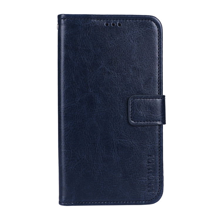 For Ulefone Armor 10 5G idewei Crazy Horse Texture Horizontal Flip Leather Case with Holder & Card Slots & Wallet(Blue) - Ulefone Cases by idewei | Online Shopping UK | buy2fix