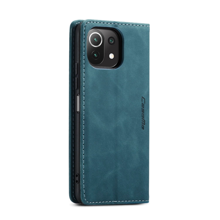 For Xiaomi Mi 11 Lite CaseMe 013 Multifunctional Horizontal Flip Leather Case, with Card Slot & Holder & Wallet(Blue) - Xiaomi Cases by CaseMe | Online Shopping UK | buy2fix