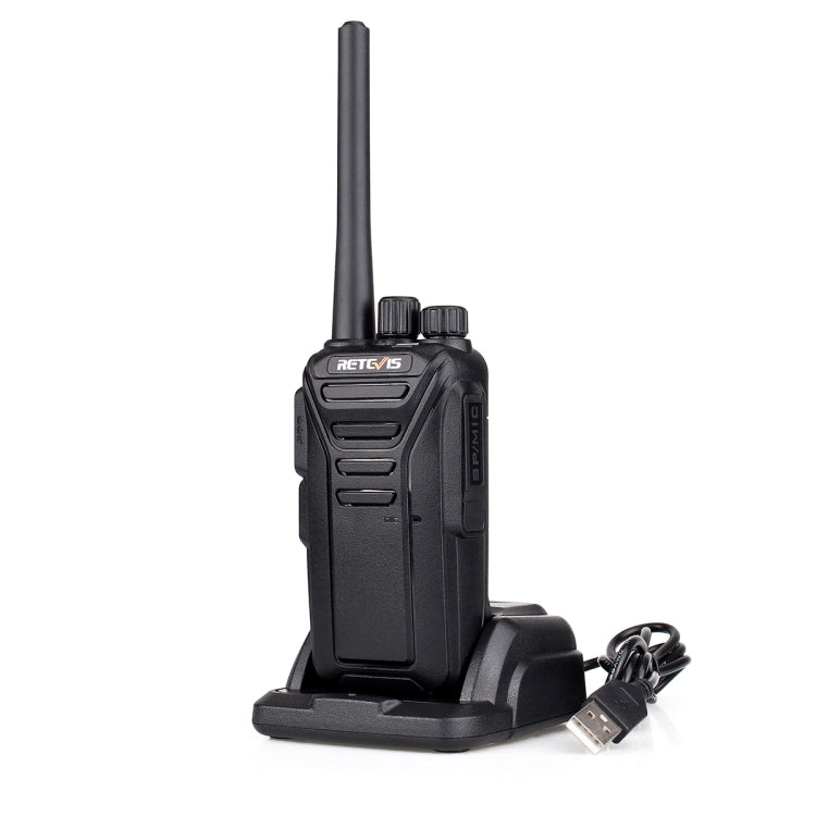 RETEVIS RT27 0.5W EU Frequency 446MHz 16CHS FRS Two Way Radio Handheld Walkie Talkie, EU Plug(Black) - Handheld Walkie Talkie by RETEVIS | Online Shopping UK | buy2fix