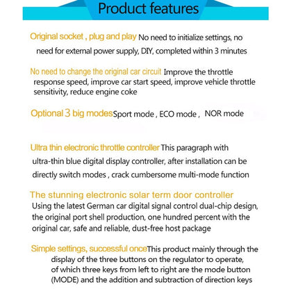 For Nissan Navara NP300 2015- Car Potent Booster Electronic Throttle Controller - In Car by buy2fix | Online Shopping UK | buy2fix