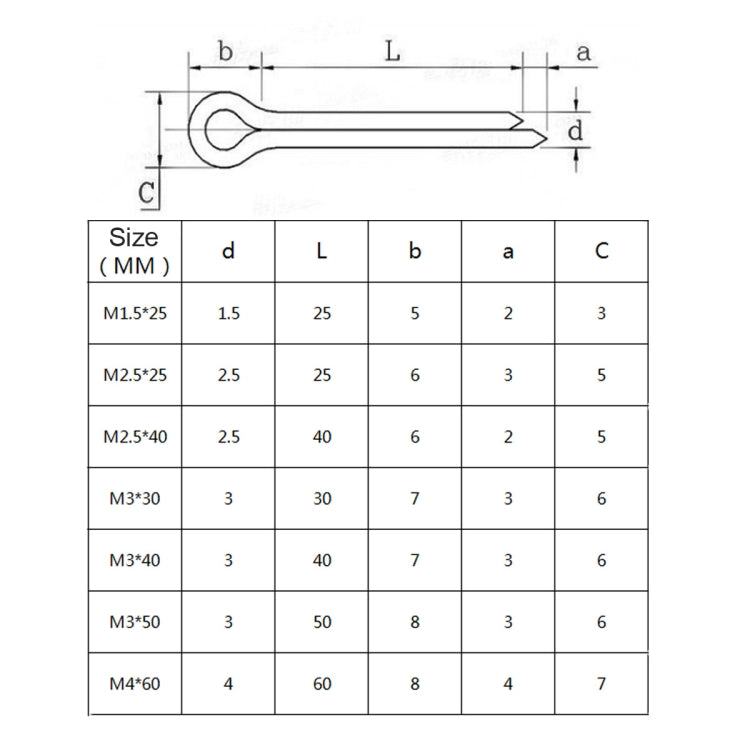 A5536 280 PCS Car U-shape 304 Stainless Steel Cotter Pin Clip Key Fastner Fitting Assortment Kit - In Car by buy2fix | Online Shopping UK | buy2fix