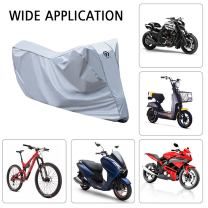 WUPP CS-1410B1 Motorcycle Thickened Oxford Cloth All-inclusive Waterproof Sun-proof Protective Cover, Size:S(Silver) - In Car by WUPP | Online Shopping UK | buy2fix