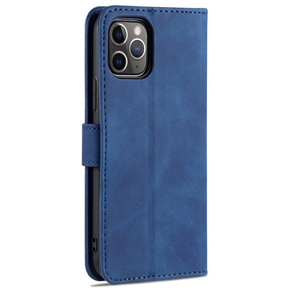 For iPhone 11 Pro AZNS Skin Feel Calf Texture Horizontal Flip Leather Casewith Card Slots & Holder & Wallet (Blue) - iPhone 11 Pro Cases by AZNS | Online Shopping UK | buy2fix