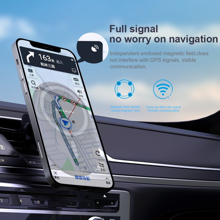 NILLKIN NKL01 MagRoad Lite Clip Type Car Magnetic Wireless Charging Holder - Car Holders by NILLKIN | Online Shopping UK | buy2fix