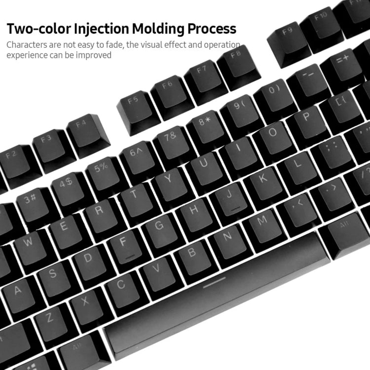 HXSJ P9 104 Keys PBT Color Mechanical Keyboard Keycaps(Purple) - Other by HXSJ | Online Shopping UK | buy2fix